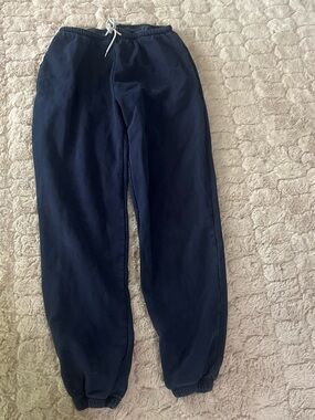 Brandy Melville Navy Drawstring Sweatpants